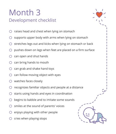 3 Month Baby Milestones .